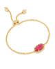 Elaina Bracelet in Berry Opal- Gold Tone