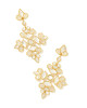 Kinsley Statement Earrings in Ivory Mix- Gold Tone