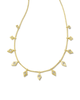 Kinsley Strand Necklace in White CZ- Gold Tone