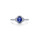 Sapphire Oval Halo Ring