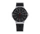 GW-15-1-22 Silver Steel Case/Black Silicone Strap