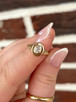 .39cttw Oval Bezel Set Signet Style Ring- 14KY