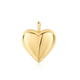 Gold Tone Dome Heart Charm 