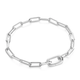 Silver Linked Chunky Bracelet (B060-02H)