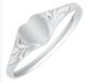 Engravable Child's Heart Signet Ring-Sterling Silver 