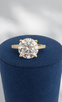 3.28cttw Lab Grown Round Engagement Ring- 14KY