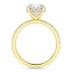3.28cttw Lab Grown Round Engagement Ring- 14KY
