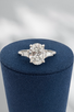 2.00cttw Lab Grown Oval Engagement Ring - 14KW 