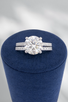 3.52cttw Lab Grown Round Wedding Set- 14KW
