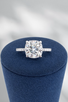 3.14cttw Lab Grown Round Brilliant Engagement Ring- 14KW