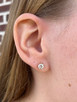 1.28cttw Round Brilliant Diamond Stud Earrings- 14KY