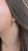 .20cttw Paperclip Drop Diamond Earrings- 14KY