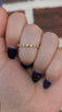 .10cttw Alternating Citrine and Diamond Prong Band- 10KY