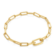 Gold Linked Chunky Bracelet(B060-02G)