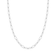 Sterling Silver Link Charm Chain Necklace