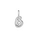 Silver Bubble Letter "B" Necklace/Bracelet Charm (NC060-21H)