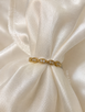 .10cttw Lab Grown Round Scalloped Outline Band- 10KY