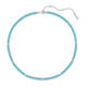 Silver Lab Created Turquoise Necklace- Sterling Silver (N063-03H)