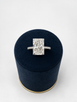 5.33cttw Lab Grown Radiant Cut Engagement Ring- 14KW