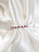 .10cttw Alternating Ruby and Diamond Prong Set Band- 10KW
