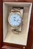 Laurel Watch Co. Men's Gold Tone Watch with White Face (A4408Y/B-WHT)