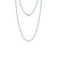 Charlotte Textured Elongated Oval Link Chain Necklace