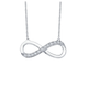 .24cttw Lassaire Infinity Necklace 