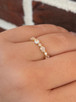 .88cttw Oval and Round Alternating Diamond Band- 14KY