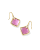 Joelle Drop Earrings in Azalea Illusion- Gold Tone