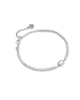 Emilie Tennis Bracelet in Ivory MOP- Silver Tone