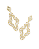 Abbie Crystal Statement Earrings in Neutral Mix- Gold Tone