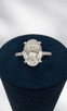 3.25cttw Lab Grown Oval Engagement Ring- 14KW