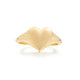 Sterling Silver Gold Plated Love Signet Ring Size 7