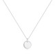 Sterling Silver Disc Pendant Necklace