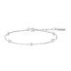 Silver Classic Bezel-Set Station Bracelet