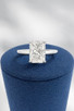 3.05cttw Lab Grown Radiant Engagement Ring-14KW