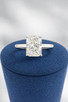 2.12cttw Lab Grown Radiant Cut Engagement Ring-14KW
