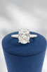 2.02cttw Lab Grown Oval Engagement Ring-14KW