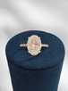 3.32cttw Lab Grown Oval Engagement Ring-14KY
