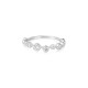 Sterling Silver Bezel Cubic Zirconia Zig-Zag Ring