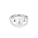 Sterling Silver Freshwater Sphere Pearl Ring