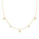 Gold Tone Sterling Silver Kyoto Opal Station Necklace