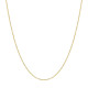 Gold Tone Sterling Silver Box Chain Necklace