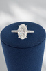 2.28cttw Lab Grown Oval Engagement Ring-14KW