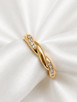 .12cttw Diamond and Baguette Twist Band-14KY