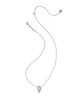 Ice Cream Pendant Necklace Rhodium Mint Mother of Pearl