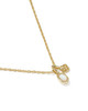 Mini Elisa Dira Necklace Gold Bright White Opal