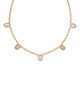 Mini Elisa Strand Necklace Gold Pink Mix