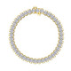 8.0cttw Aria Half Bezel Tennis Bracelet