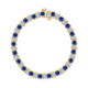 7.50cttw Aria Half Bezel Tennis Bracelet